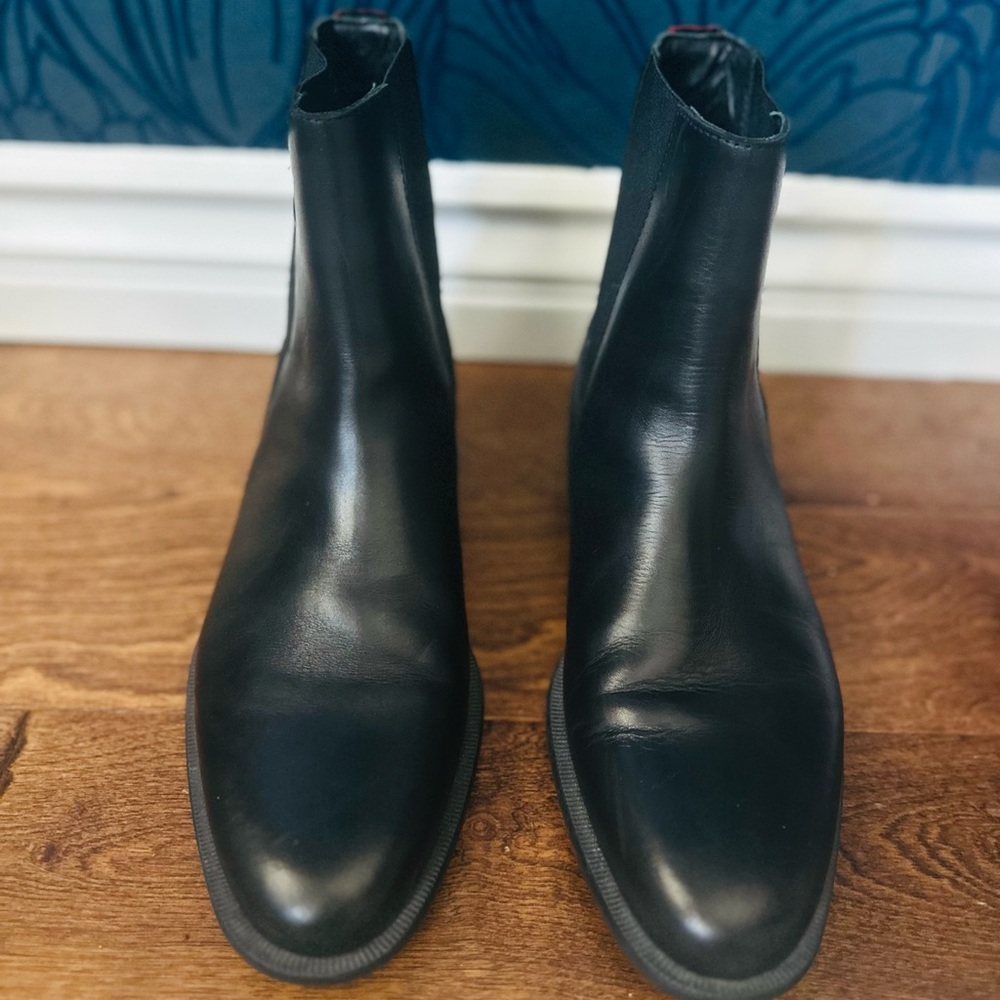 Hugo Boss Black Leather Men's Boots
